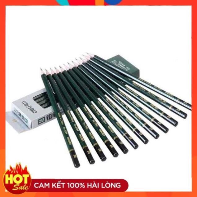 [Free Ship] HỘP 12 BÚT CHÌ DELI 2B HÀNG ĐẸP