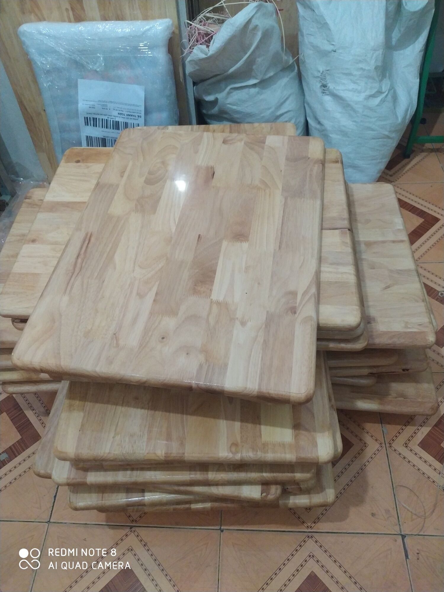 [HCM]Mặt Gỗ Cao Su 50*100cm bo tròn góc cạnh