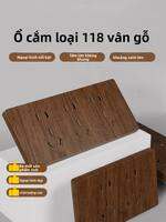 BaldeVance | Ổ Cắm Đèn Bật Tắt Nhiều Lỗ Kiểu Gỗ Cổ Điển Treo Tường