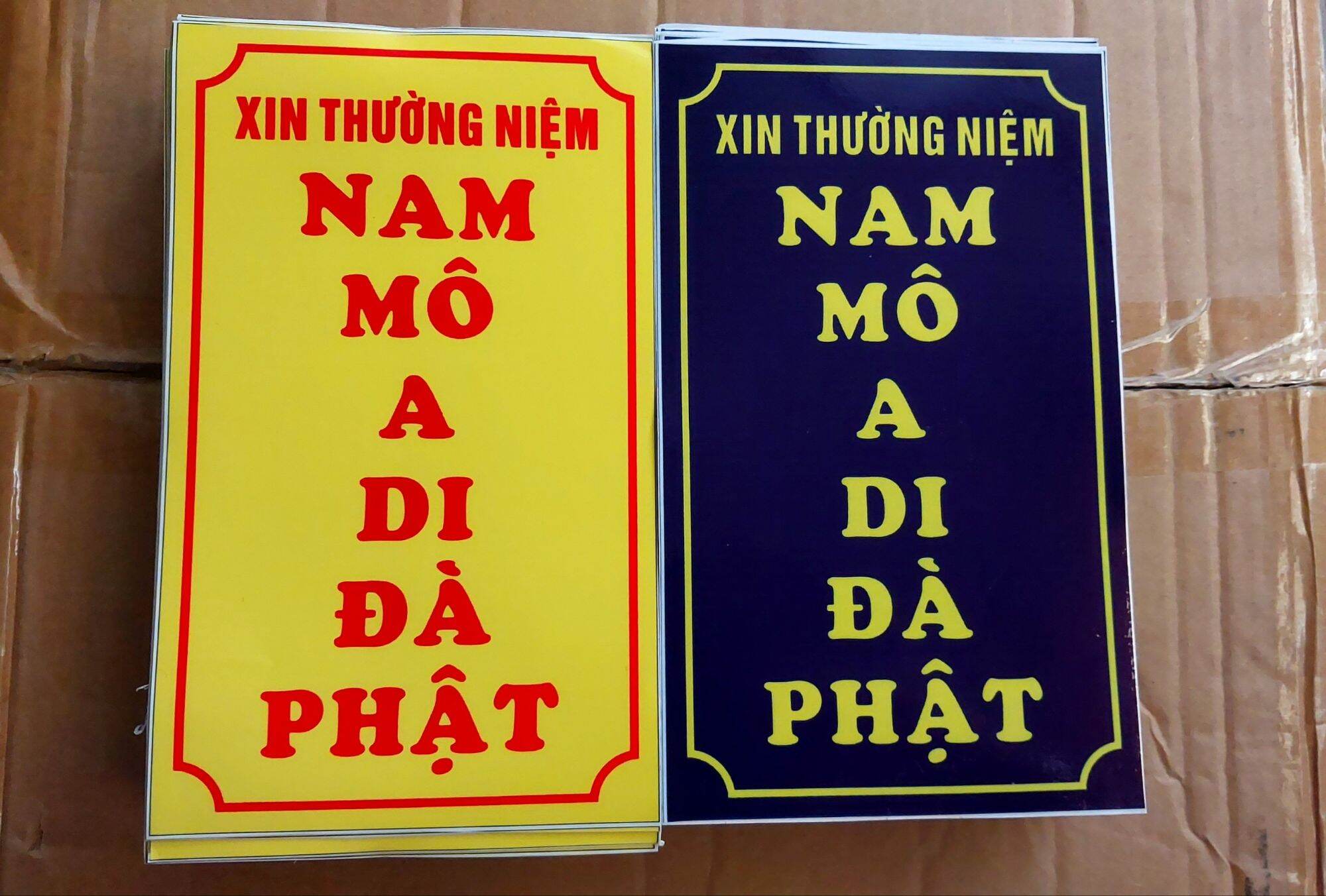Combo 10 decal danh hiệu nam mô a di đà phật