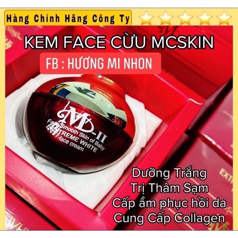 Kem face cừu Mcskin dưỡng trắng hồng mịn