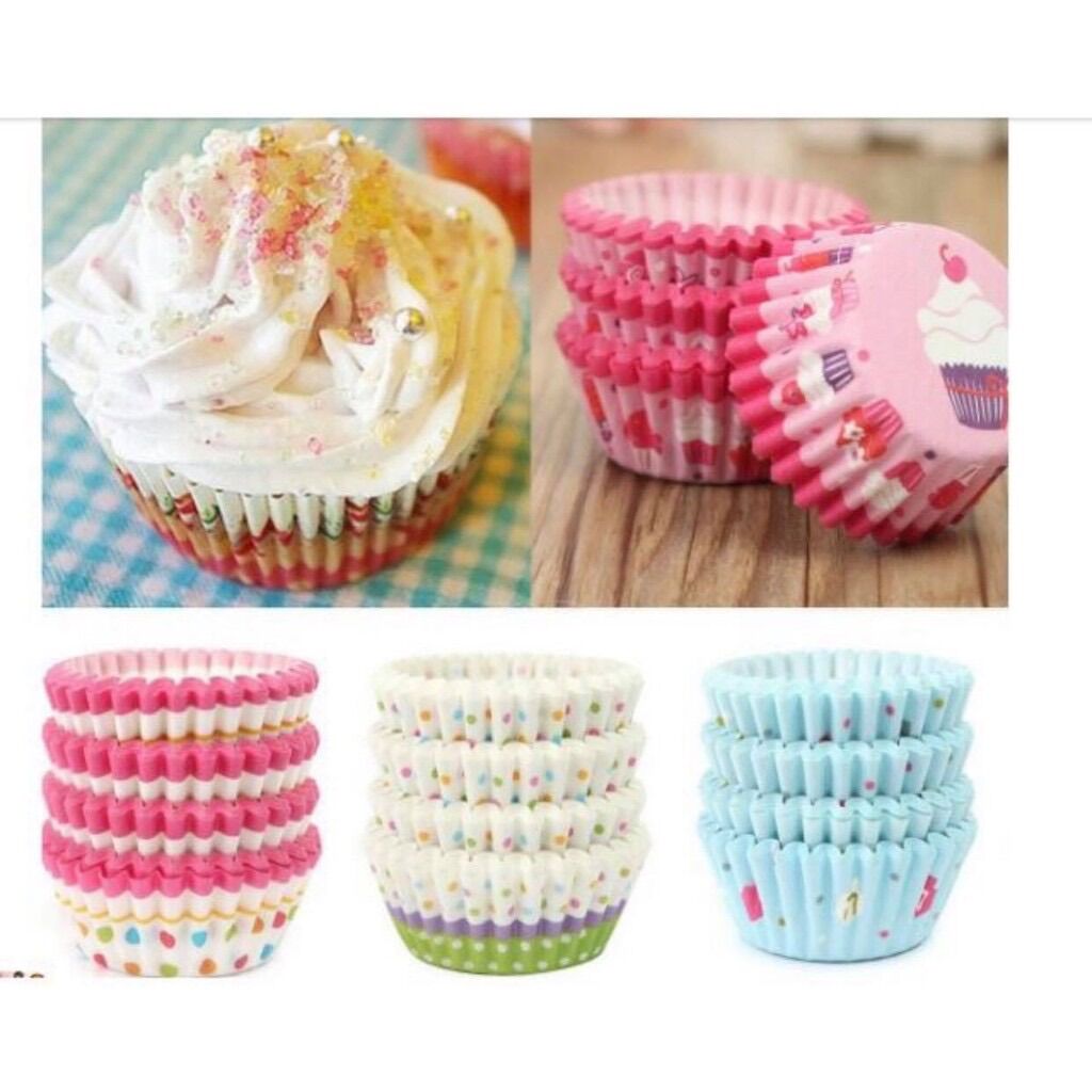 100 Cupcake giấy mềm / Cupcake giấy