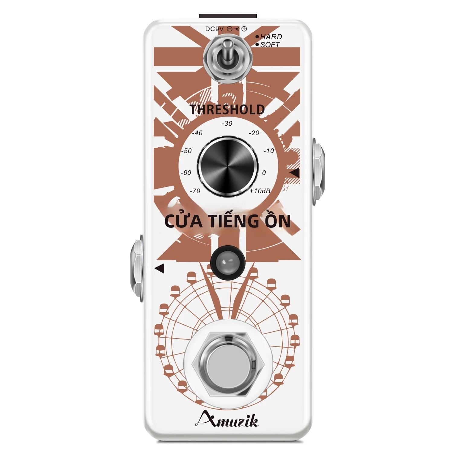 Bộ Xử Lý Hiệu Ứng Guitar Amuzik DIBOX Đa Chế Độ – Noise Gate, Tuner, Comp, Delay, Chorus, Distortion, Overdrive, Fuzz, Flanger, Phaser, Tremolo, True Bypass