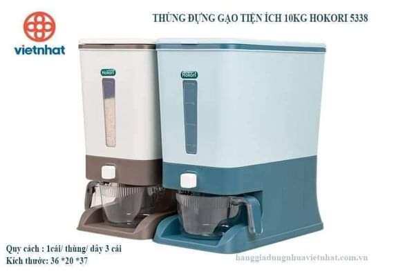 THÙNG GẠO 10KG THÔNG MINH