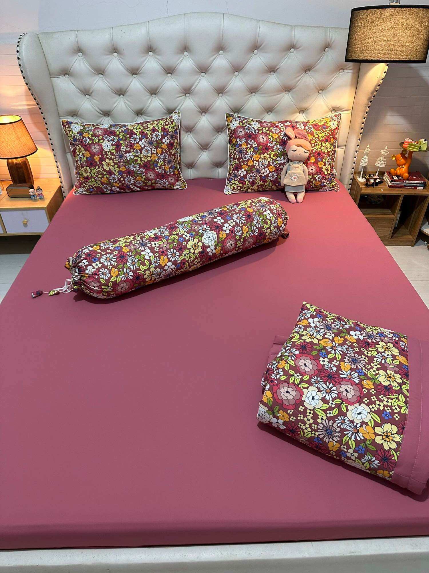 Bộ Chăn drap áo gối THUN SIÊU LẠNH THÁI LATICO