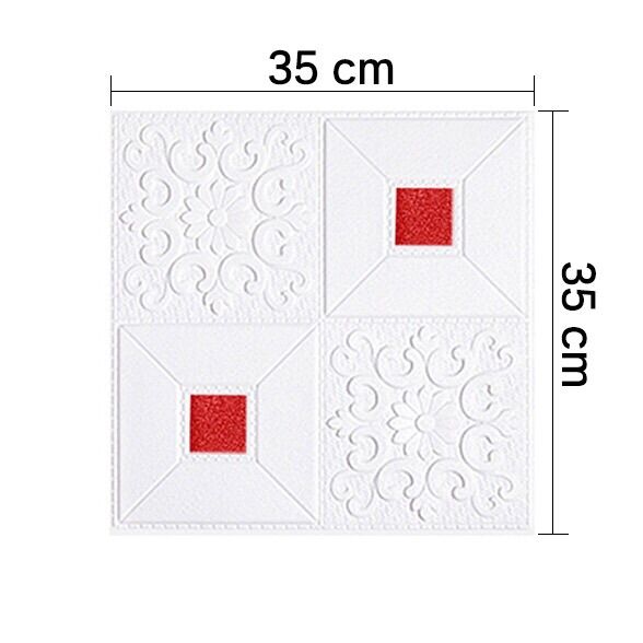 Combo 100 tấm xốp hoa văn tem khổ 35x35cm