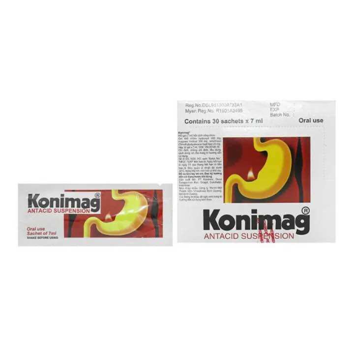 Dung dịch Konimag hỗ trợ dạ dày hộp 30 gói