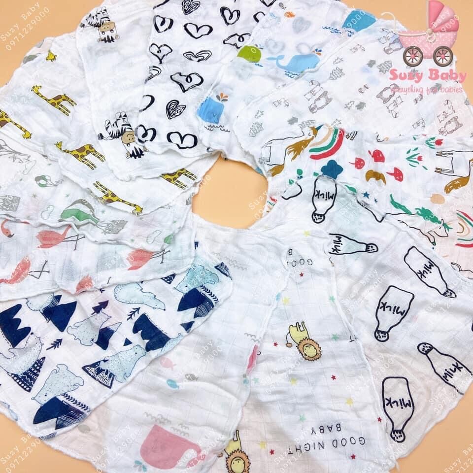 SET 10 KHĂN SỮA SỢI TRE ADEN ANAIS