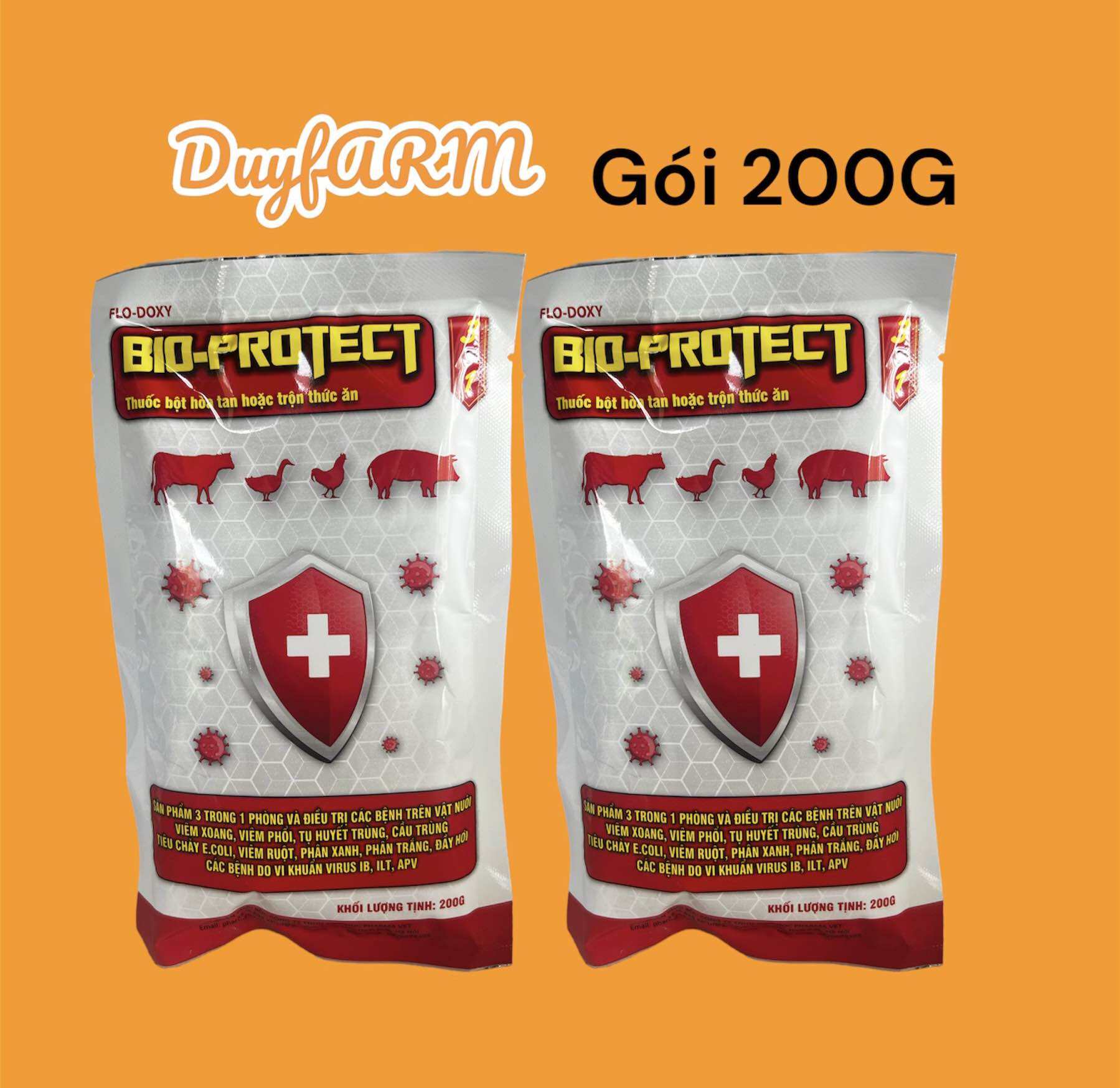 Combo 3 gói BIO - PROTECT (100g) giúp vật nuôi mau khoẻ mạnh