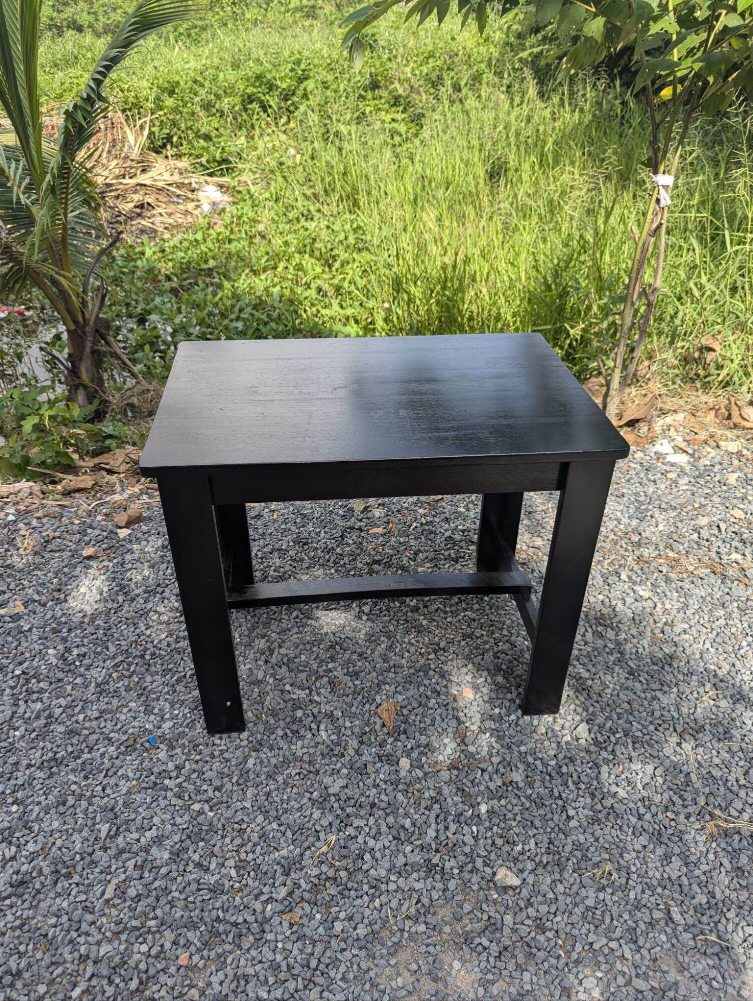 BÀN - GHẾ ĂN GỖ CAO SU ( BÀN 40X60X50CM )