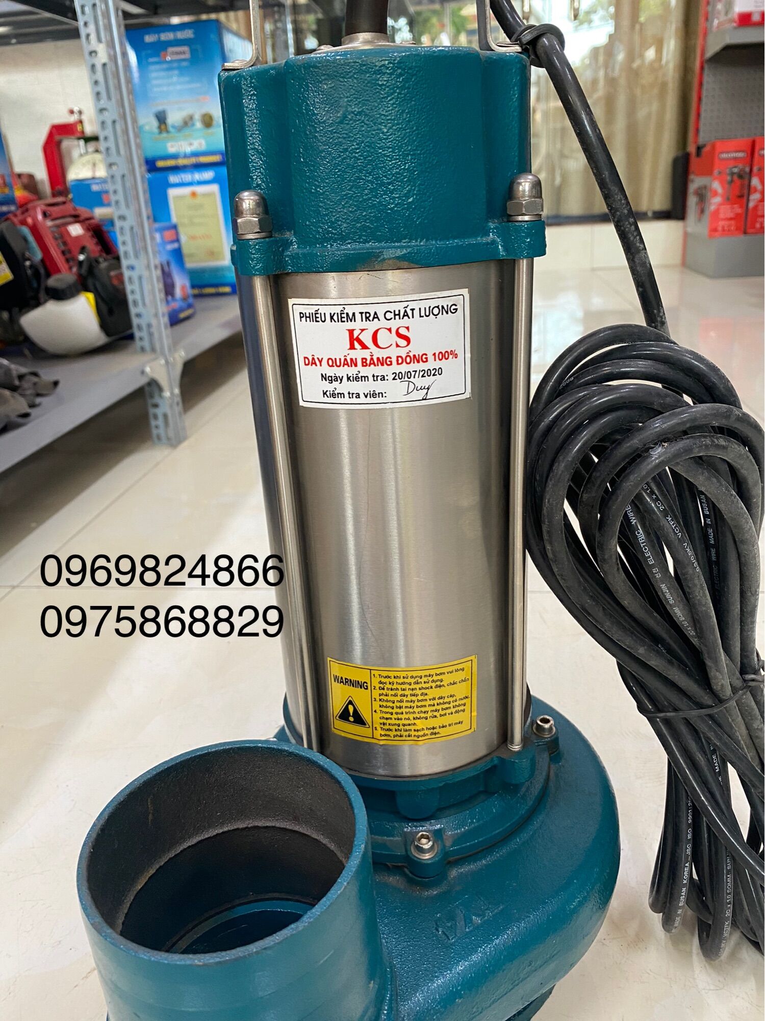 Máy bơm tõm, máy bơm chìm 2.2kw, 100% dây đồng
