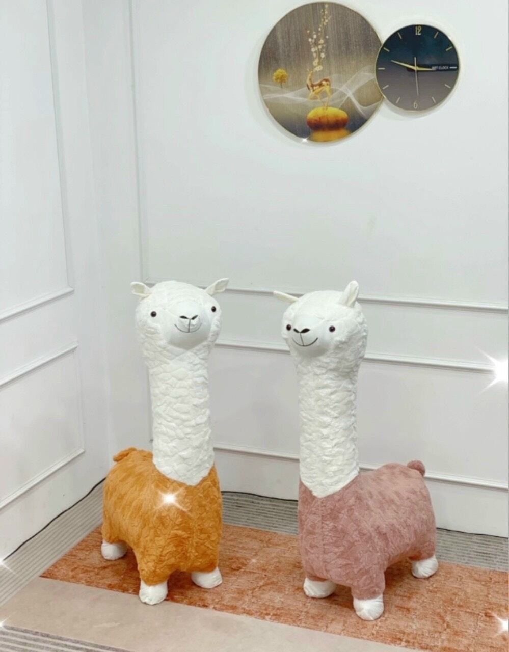 LACASA children's Alpaca toy chair, soft cotton mattress, iron frame, modern high-end imported goods