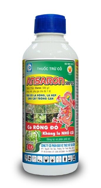Thuốc trừ cỏ cho mía, cafe, sắn (mì) ANSARON 500SC/1LIT