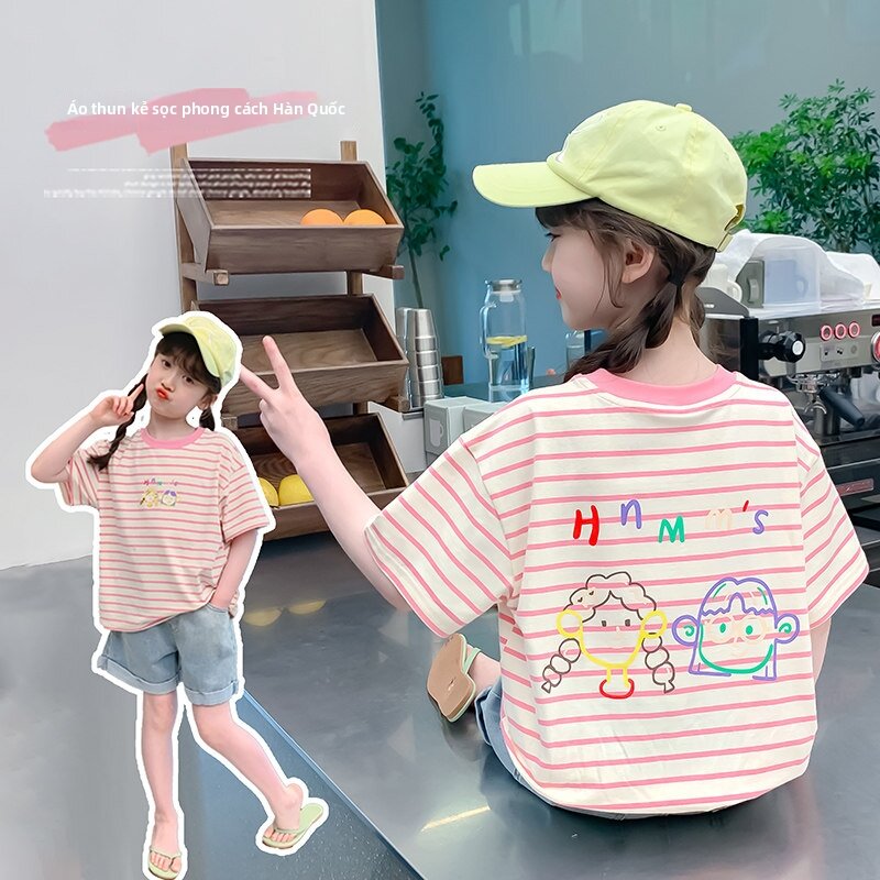 Cotton Girls T-shirt Short Sleeve - 2