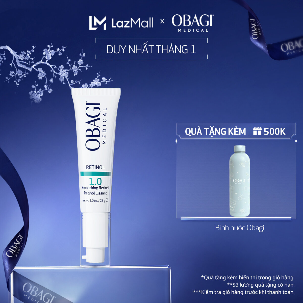 Kem dưỡng ẩm & làm giảm nếp nhăn Obagi Medical Retinol 1.0