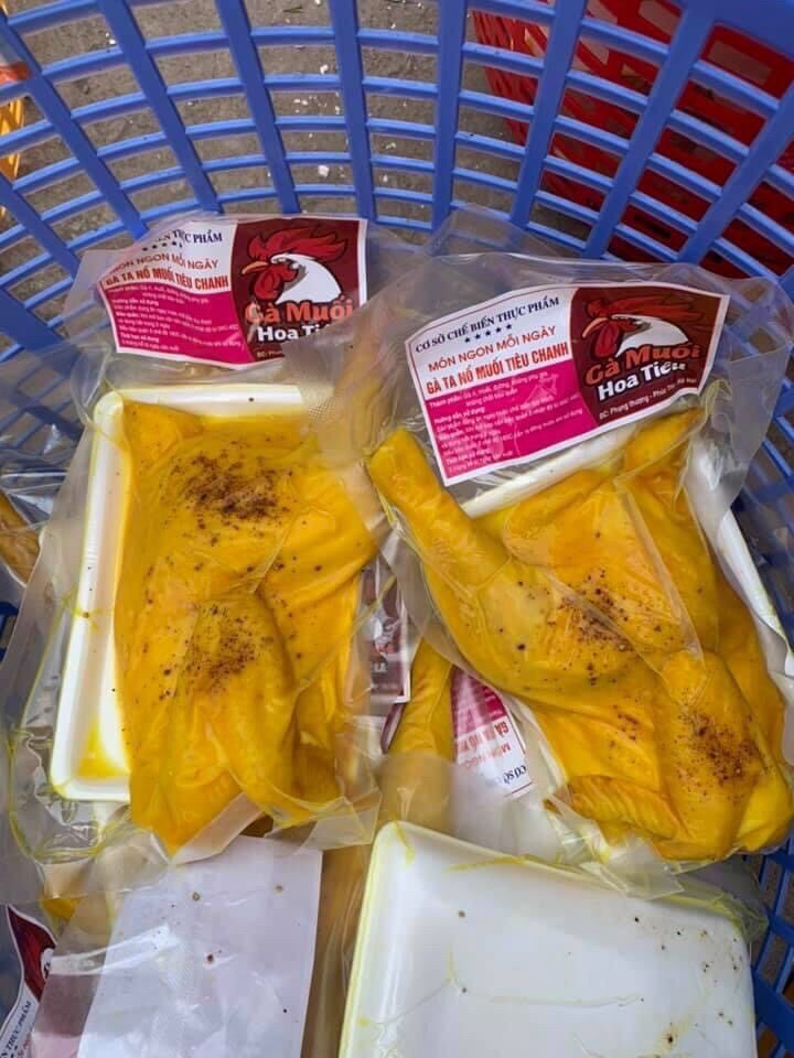 1 con Gà ủ muối hoa tiêu, ăn liền (2 khay, GIAO LIỀN)