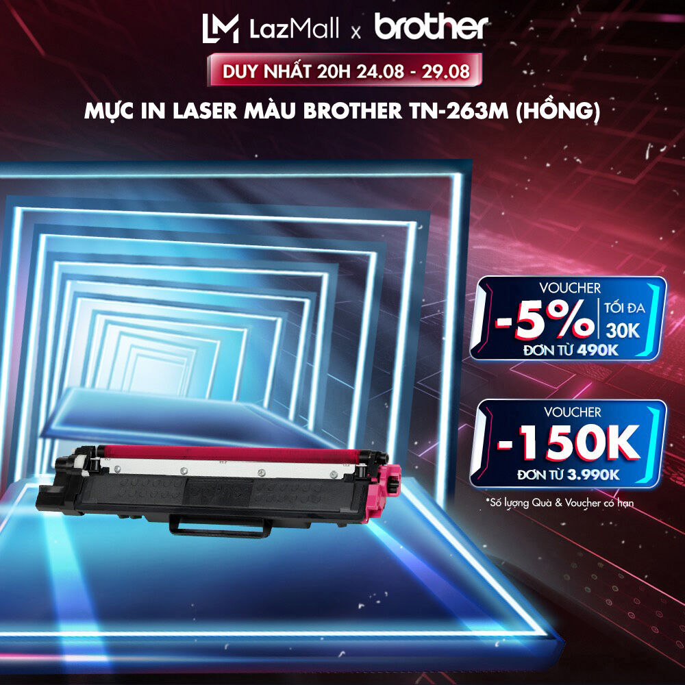 Mực in laser màu brother tn-263m cho máy in hl-l3230cdn/ dcp-l3551cdw/ mfc-l3750cdw