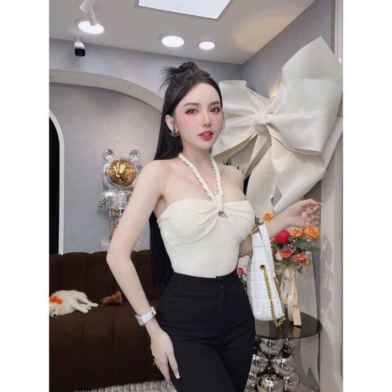 Áo yếm trơn dây thừng xinh đẹp YVT