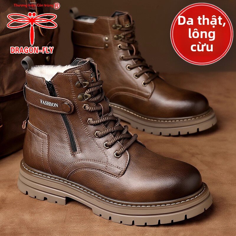 New Winter Leather Insulated Snow Boots High-cut Warm Giá 938,000 Đồng*Miễn phí vận chuyển