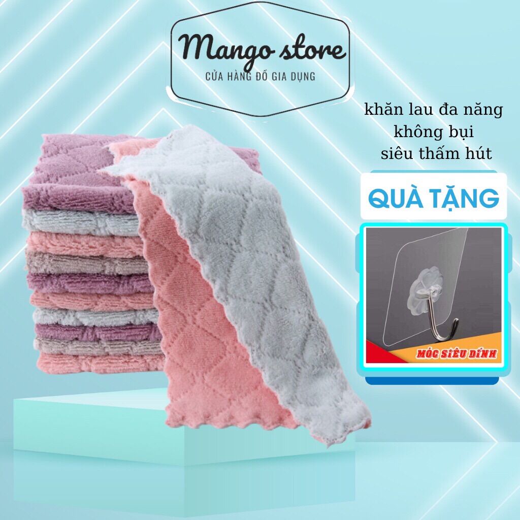 Khăn lau đa năng combo 10 chiếc khăn lau mềm mịn Mango store