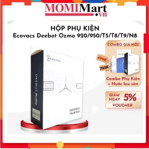 Hộp phụ kiện ecovacs deebot ozmo 920/950/t5/t8/t9/n8 - hàng chính hãng - bản quốc tế