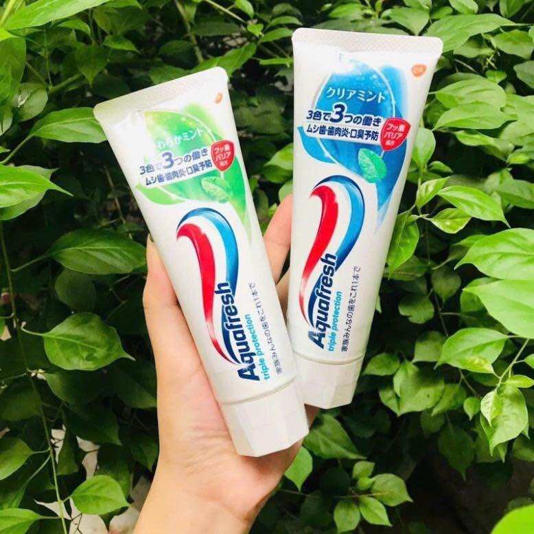 Mẫu mới Kem đánh răng Aquafresh Nhật Bản 140g