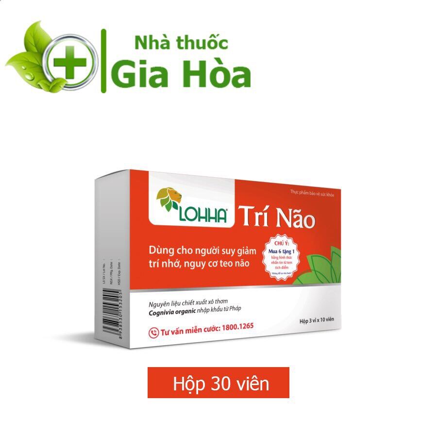 Lohha Trí Não - Hỗ trợ giảm các triệu chứng sa sút trí tuệ, teo não