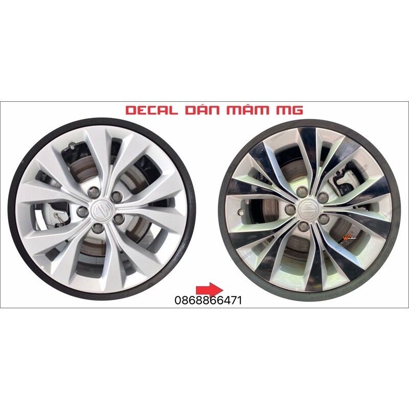 Decal dán mâm MG