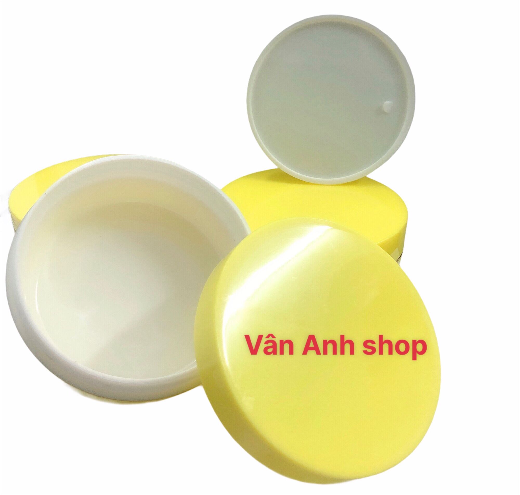 10 Hủ nhựa đựng kem 200g MÀU VÀNG NHẠT
