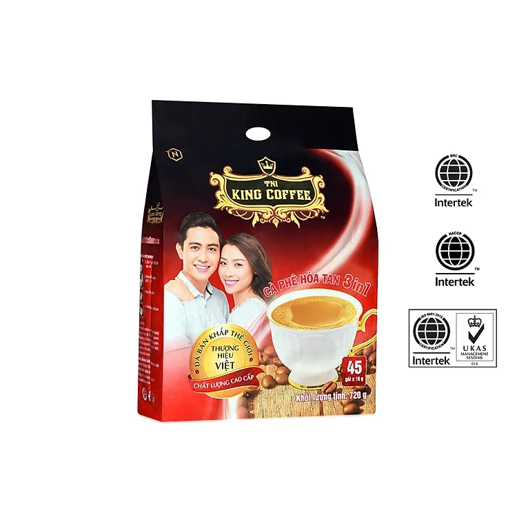 Cà phê hòa tan King-3in1 bịch 45 gói x16g
