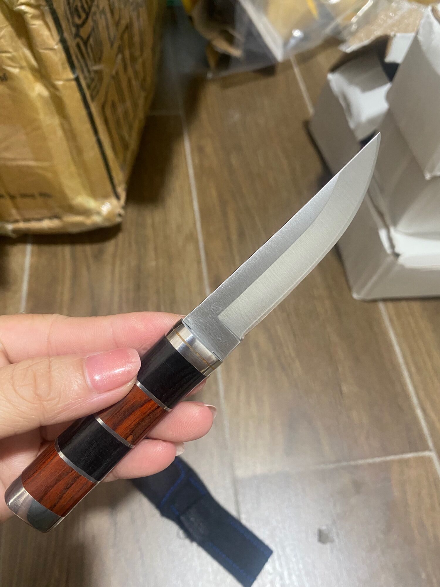 Gọt hoa quả mini sưu tầm 16cm, có bao đựng