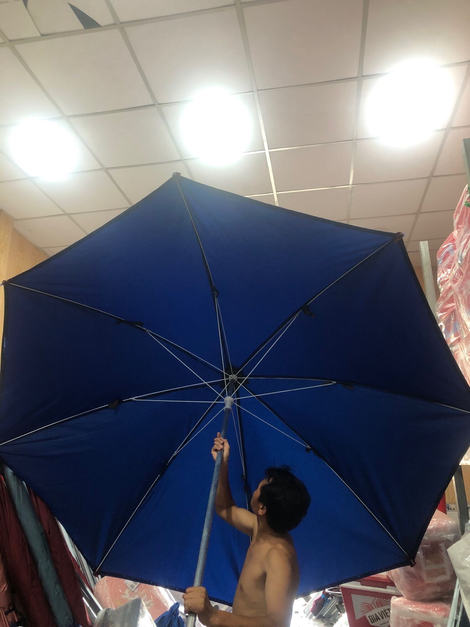 [HCM]Ô DÙ GÍA XƯỞNG - Dù 3met bán hàng ô dù cafe đường kính 3m cao 3m( chưa đế)