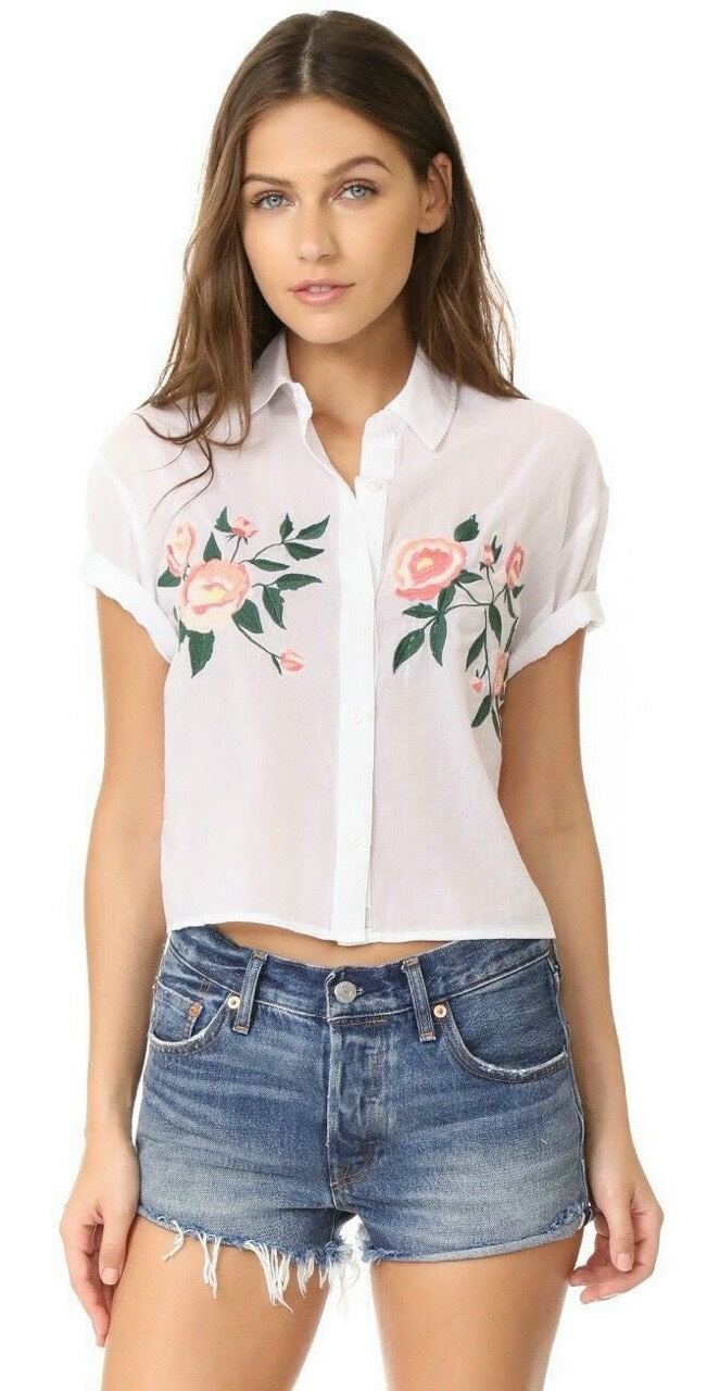 Áo sơ mi thêu hoa Zara