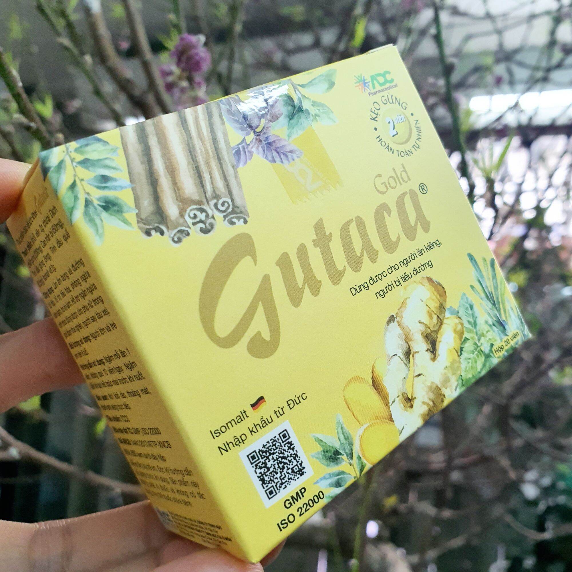 Kẹo Gừng Gutaca Gold ấm bụng, hỗ trợ tiêu hoá vỉ 2v - Đông Anh Pharmart