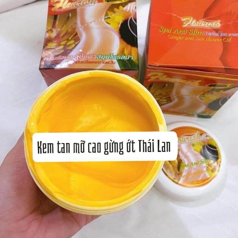 Kem thoa tan mỡ bụng gừng flourish thái lan - 500ml