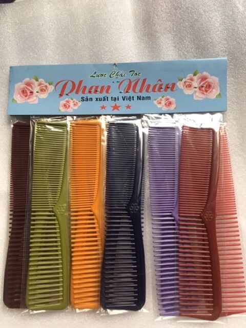 🏵Lố 12 Lược Phan Nhân Lớn, Nhựa dẻo (dài 20cm)