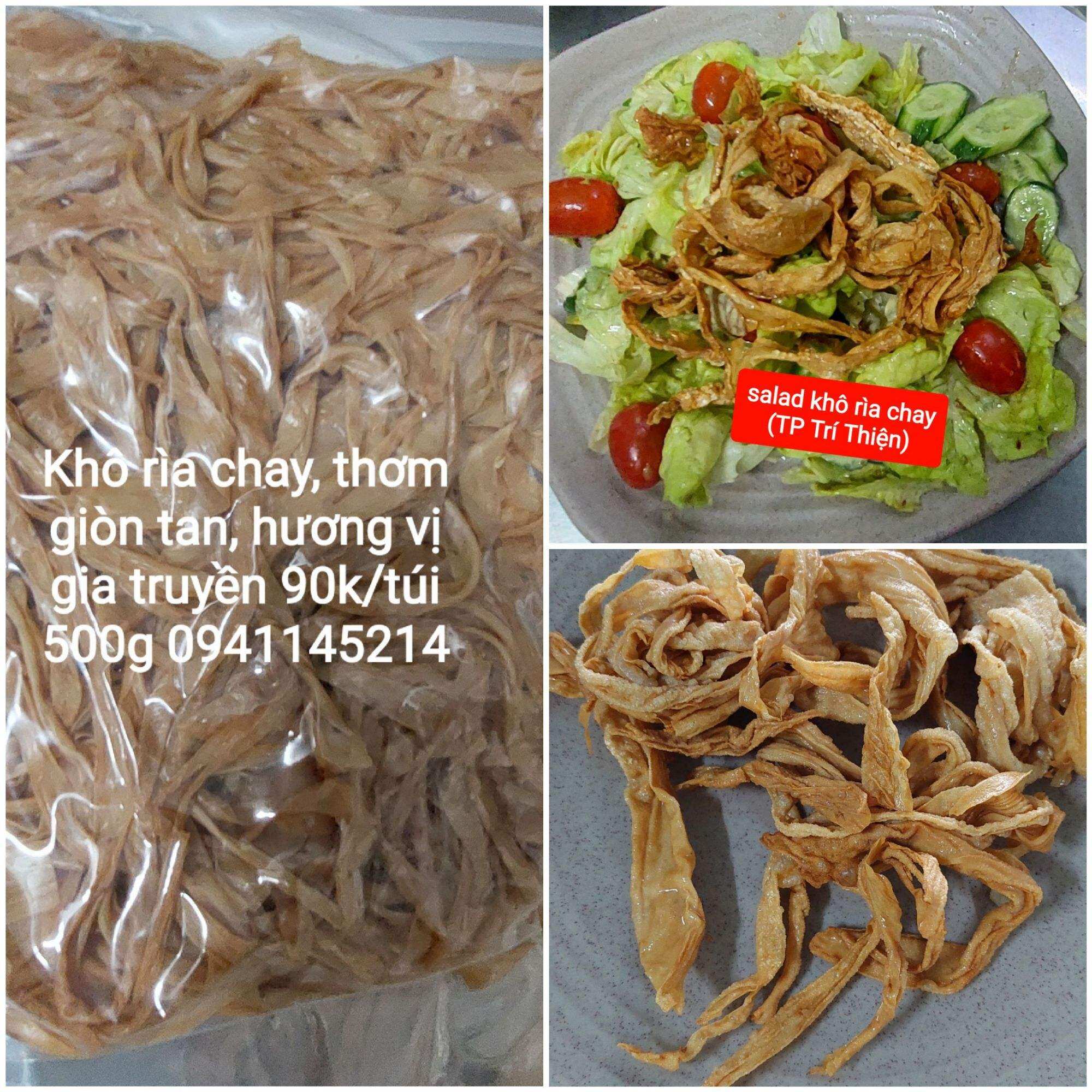 #Khô rìa chay 1kg (2 túi 500g)#khochay#dochayngon# Thực phẩm chay Trí Thiện