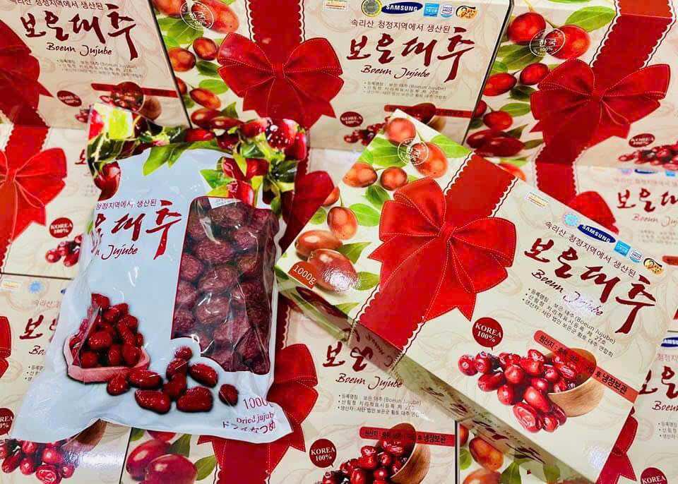 TÁO ĐỎ HÀN QUỐC SẤY KHÔ HỘP 1KG