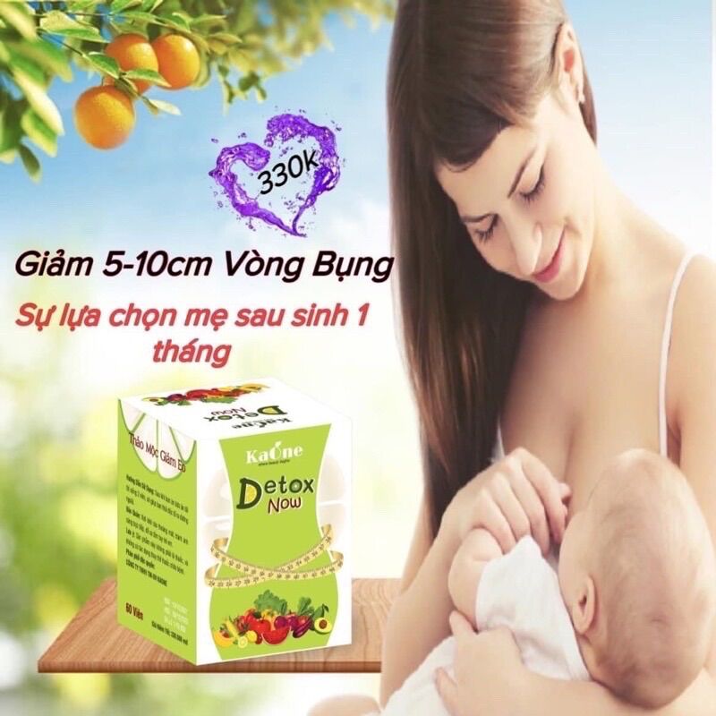 Detox Now Rau Củ giảm mỡ đùi, giảm mỡ bắp tay , giảm mỡ bụng sau sinh + Kẹo Pro xổ mỡ vành ruột chính