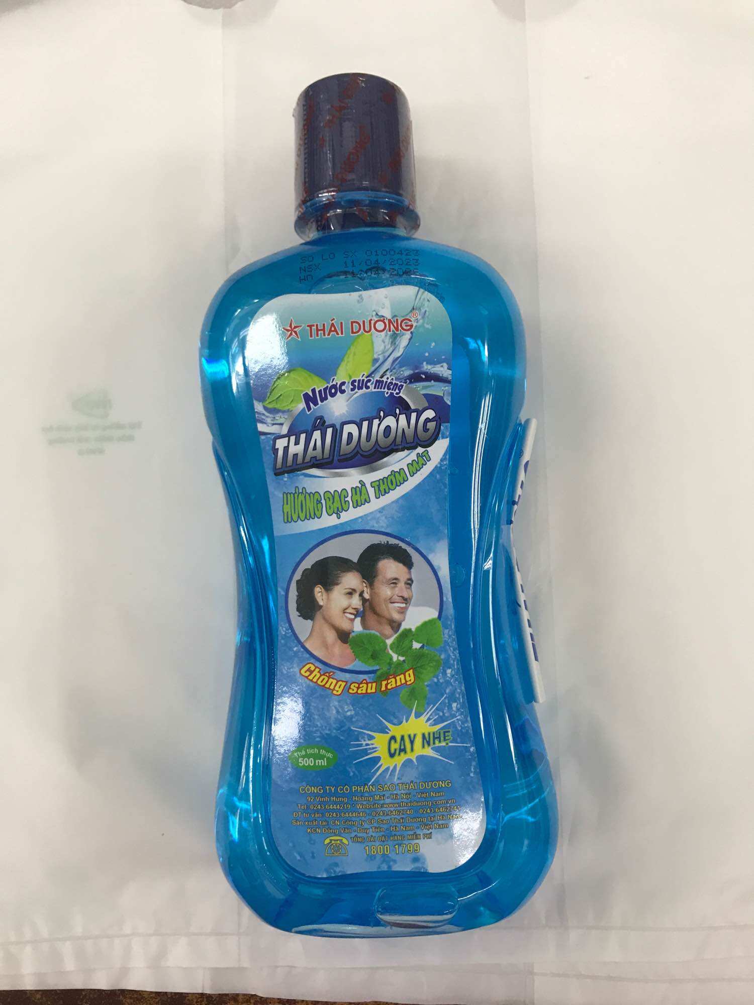 Combo 2 chai nước xúc miệng Thái Dương chai 500 ml