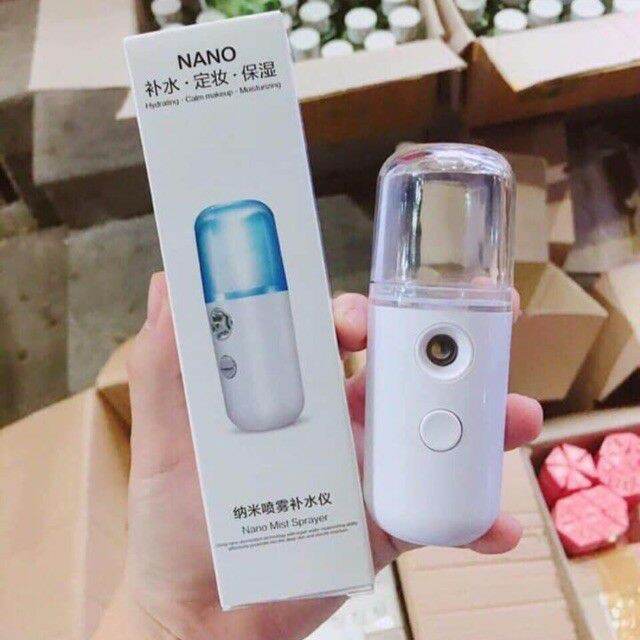 Máy phun sương xông mặt mini (màu trắng)