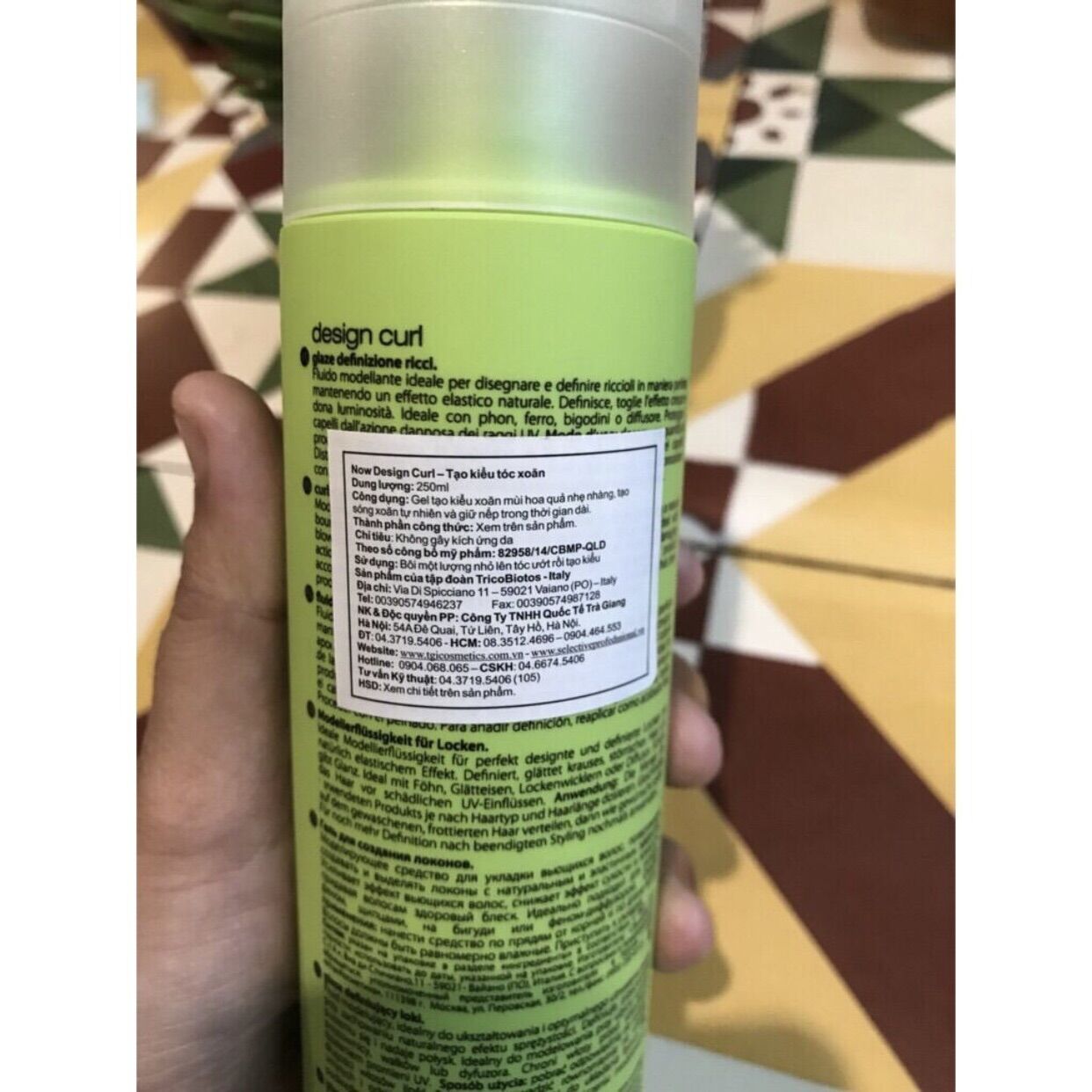 [HCM]GEL TẠO KIỂU TÓC UỐN SELECTIVE DESIGN CURL Ý 250ML