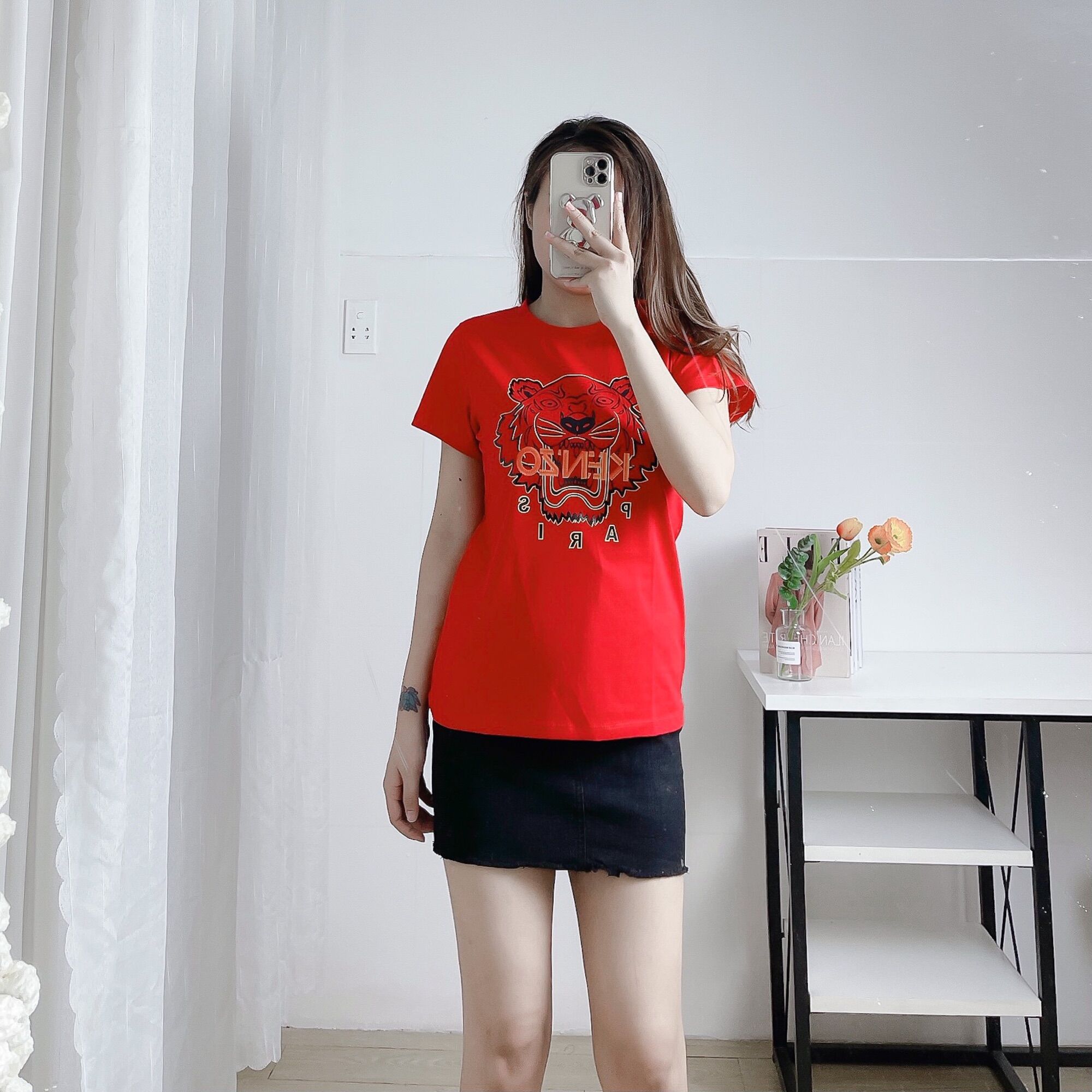 Áo thun KENZO hoạ tiết đầu hổ