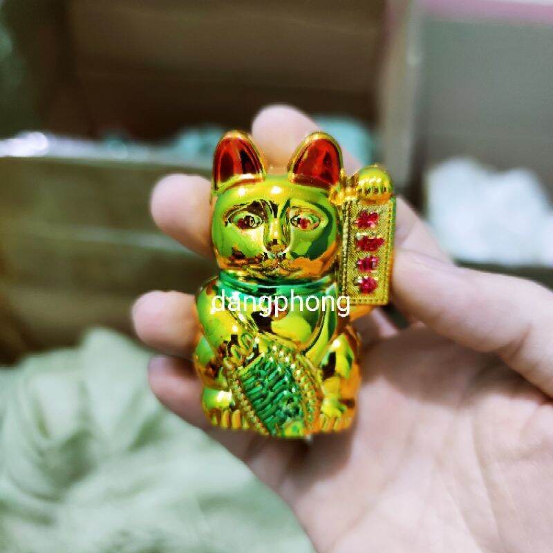 Mèo Chiêu Tài Gắn Bông Tỏi,tháp tỏi thần tài thổ địa