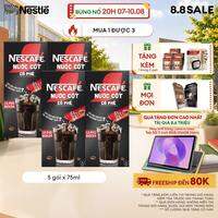 [ƯU ĐÃI THÁNG 8] Combo 4 hộp Nước Cốt Cà Phê NESCAFÉ Cà phê Đen Đá