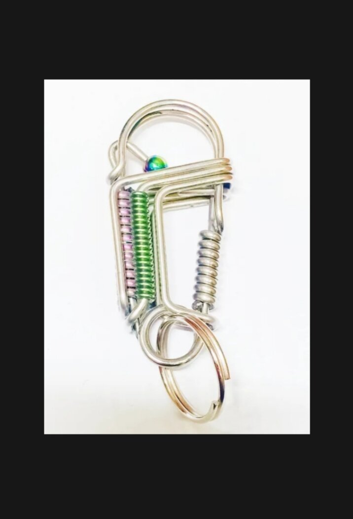móc khóa inox 304 phối titan