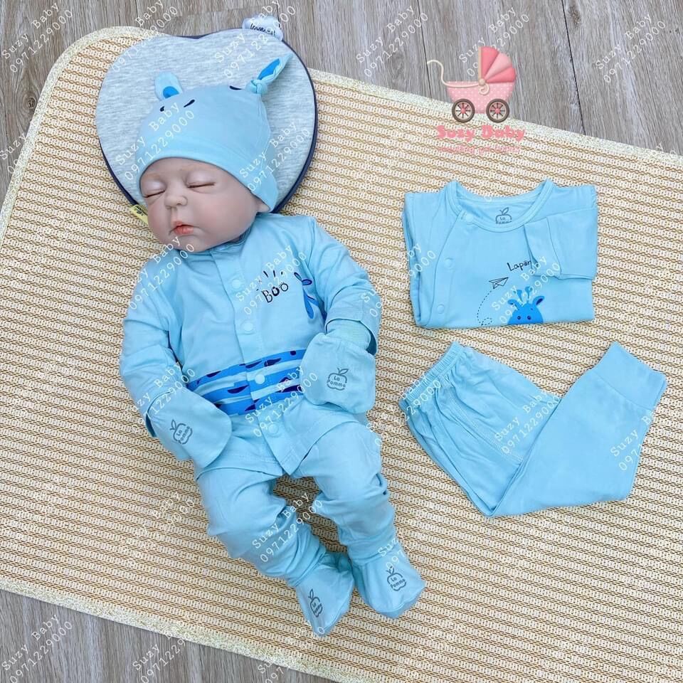 BỘ QUẦN ÁO SƠ SINH SỢI TRE LAPOMME