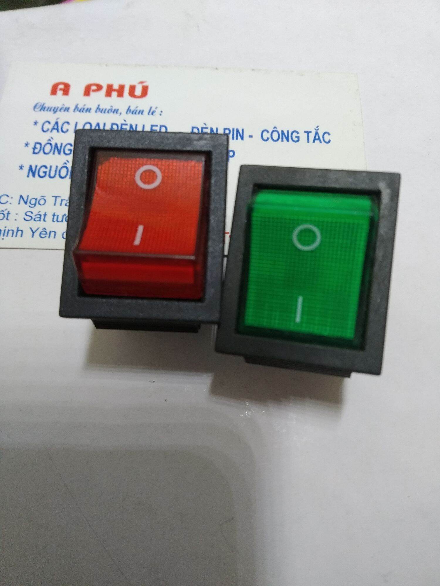 5 công tắc 4 chân có đèn kcd4 16a 250v