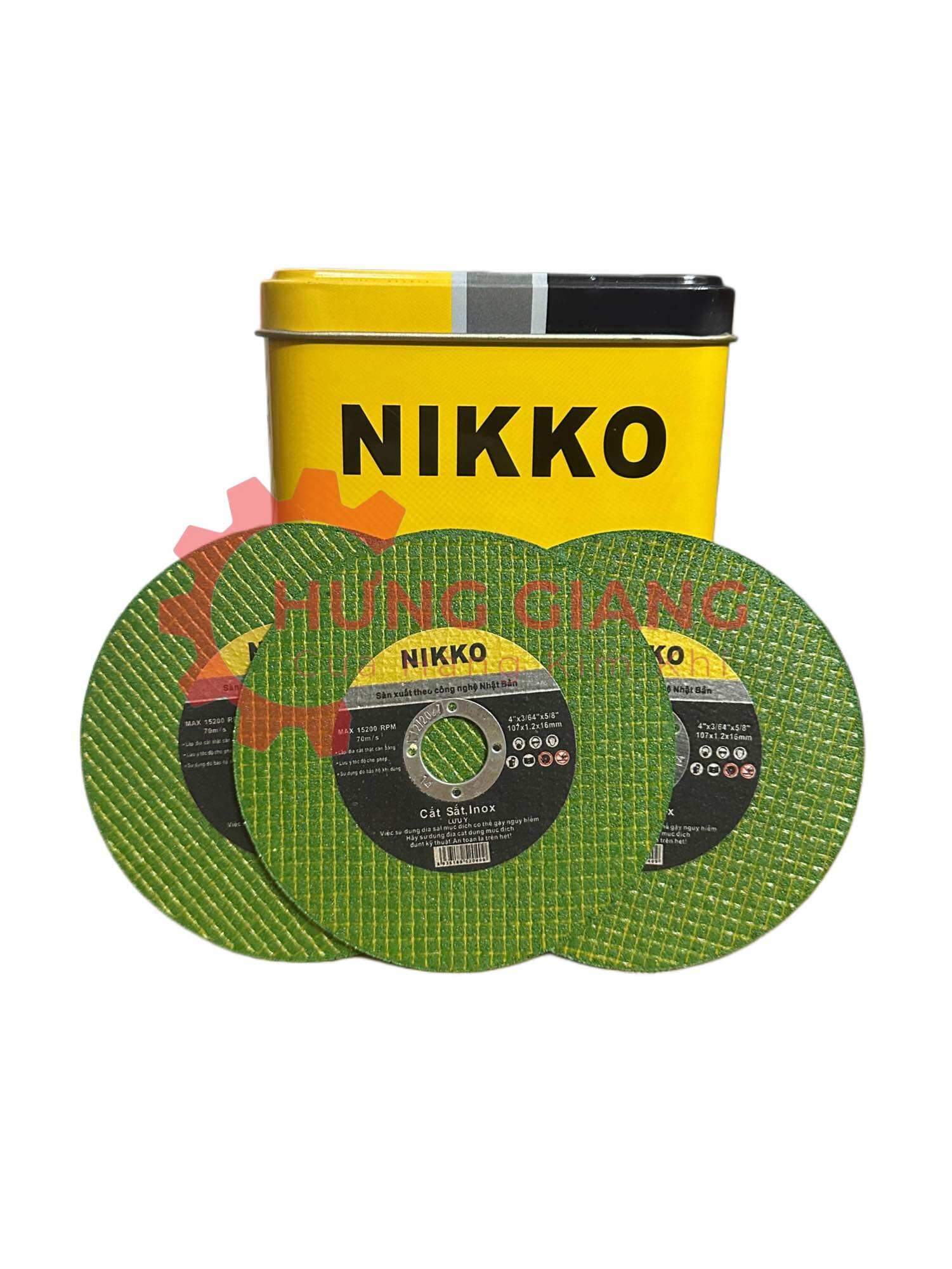 Đá Cắt Sắt, Cắt inox NIKKO 107 Đá Cắt An Toàn