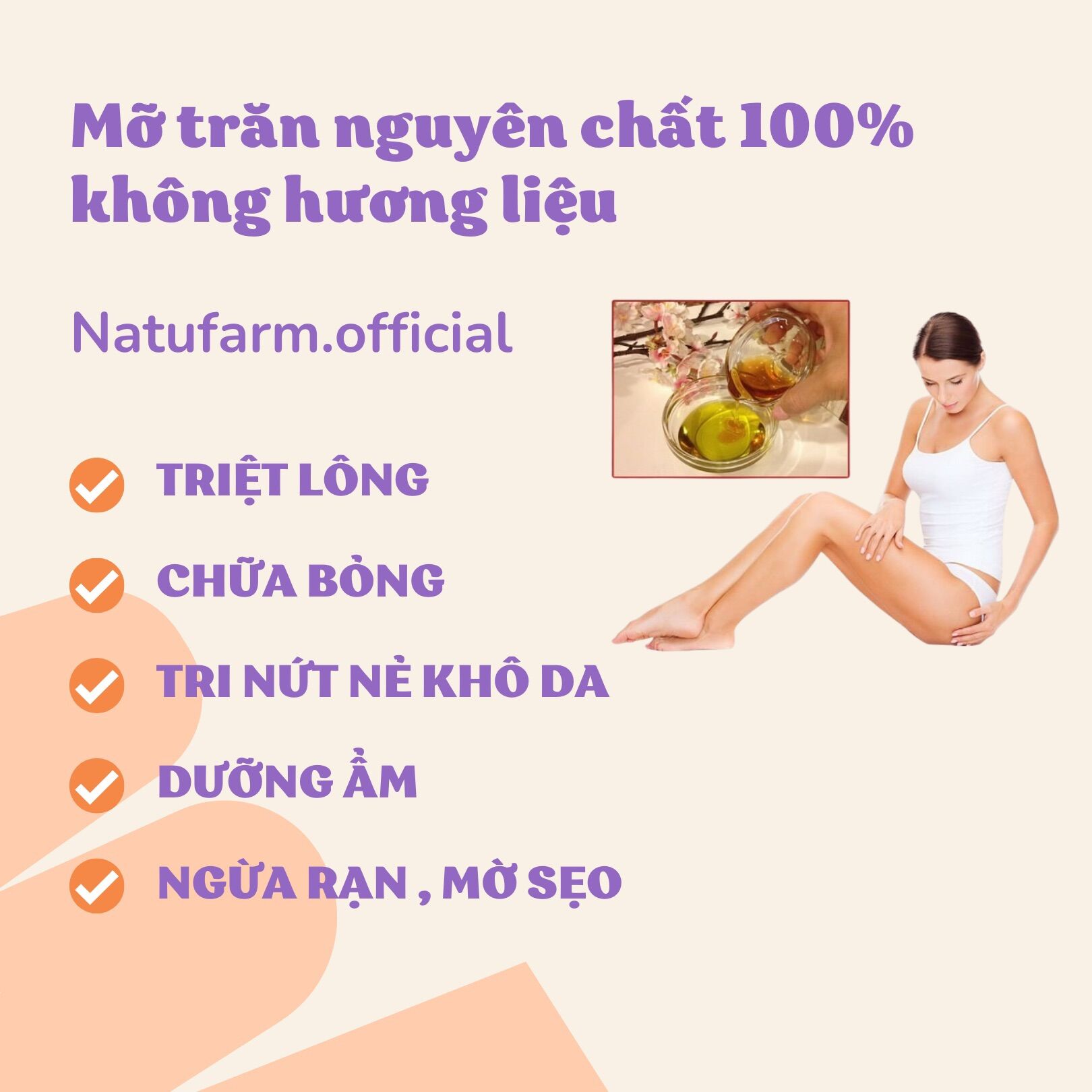 Mỡ trăn nguyên chất 100ML đa công dụng ( triệt lông liền sẹo giảm bỏng ... )